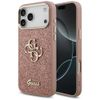 GUESS futerał do IPHONE 17 Pro Max GUHCP17XHG4SGCP (Fixed Glitter Big 4G Metal Frame) różowy