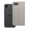 Etui z klapką na iPhone 16e (SE 4 2025) Luna Book Gold srebrne