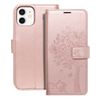 Etui z klapką na iPhone 12 / 12 PRO Mezzo Book drzewo złoto-różowe