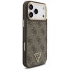 GUESS futerał do IPHONE 17 Pro Max kompatybilny z MagSafe GUHMP17XP4GTDGMW (4G PU W/ Triangle Logo) złoto brązowy