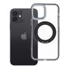 Etui na iPhone 12 Frame Circle Stand zgodne z MagSafe czarne