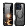 Etui na iPhone 16 PRO Shellbox GT wodoodporne zgodne z MagSafe czarne