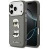 KARL LAGERFELD futerał do IPHONE 17 Pro KLHCP17LPSFDHPOG (FW Grained PU W/ K&C Heads Pin & Logo) szary