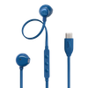 Słuchawki przewodowe douszne USB C JBL 305C niebieskie