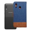 Etui z klapką na Samsung A20e Jeans Book niebieskie
