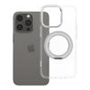 Etui na iPhone 13 PRO Frame Circle Stand zgodne z MagSafe transparentne