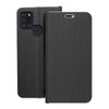 Etui z klapką na Samsung A21s Luna Book Carbon czarne