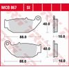 TRW LUCAS KLOCKI HAMULCOWE KH629 ORGANIC HONDA CB 125 R / 300 R 18-, CRF 250 L 13-17, SUZUKI GSX-R / S 18-, TYŁ