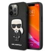 Karl Lagerfeld nakładka do iPhone 13 Pro Max 6,7&quot; KLHCP13XOKPK czarna hard case Saffiano Ikonik Karl`s Patch