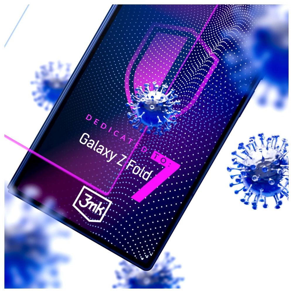 Zbliżenie folii ochronnej 3MK SilverProtection+
