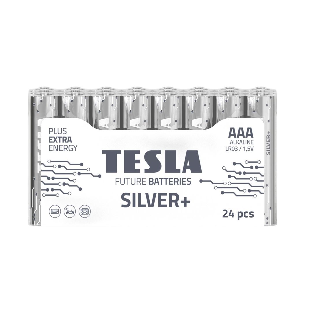 Baterie alkaliczne TESLA AAA/LR03/1,5V 24szt SILVER+