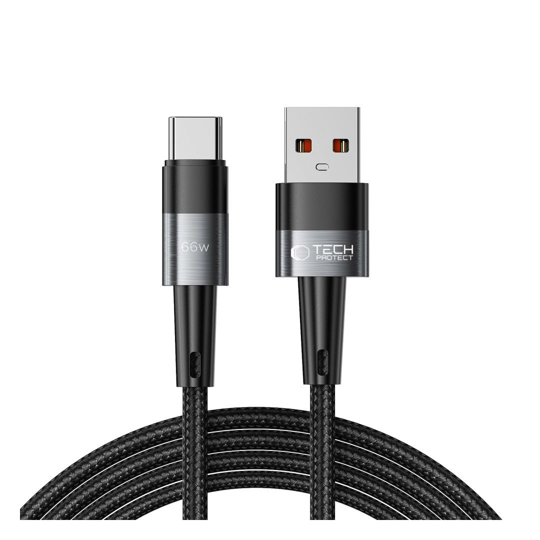 TECH-PROTECT ULTRABOOST TYPE-C CABLE 66W/6A 200CM GREY