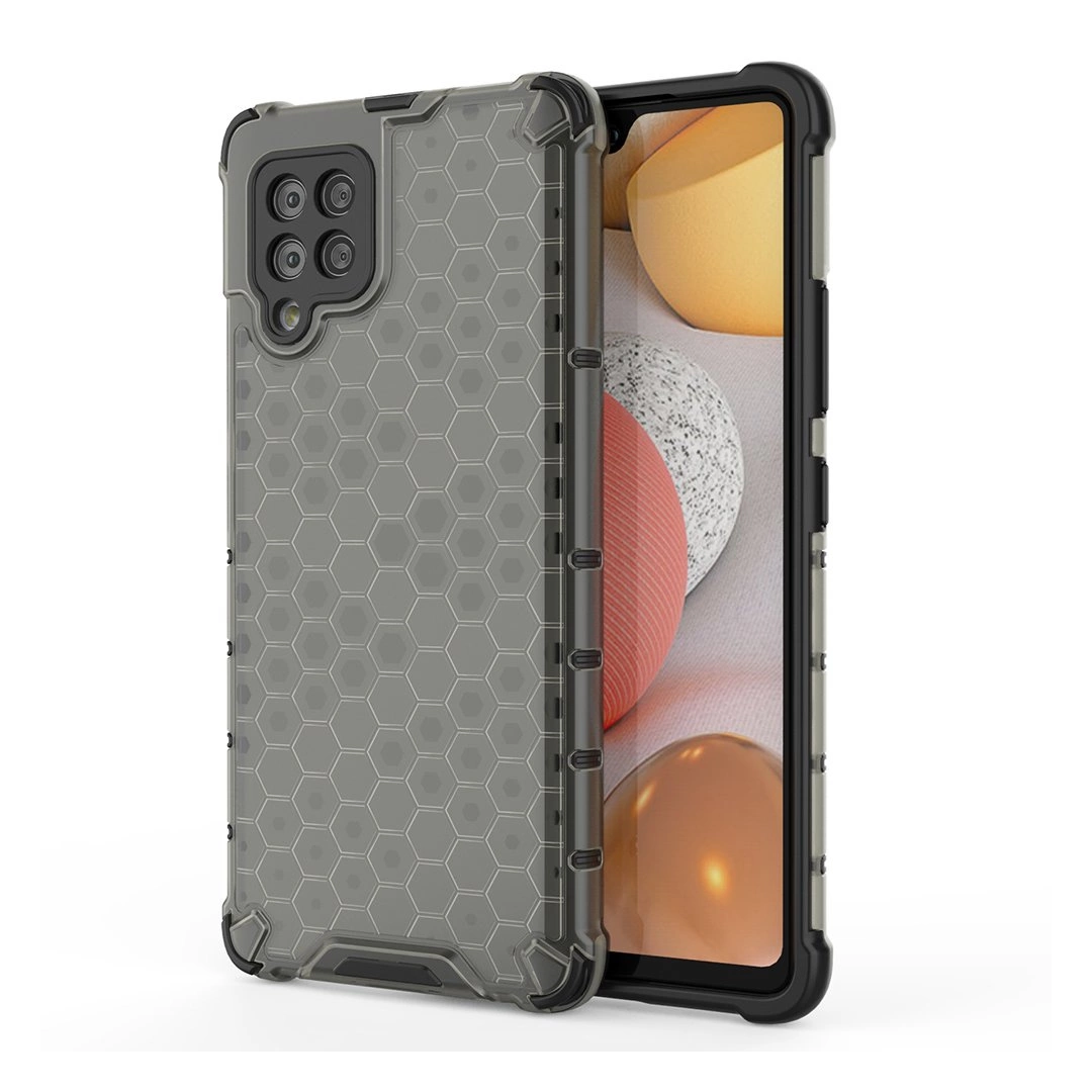 Honeycomb etui pancerny pokrowiec z żelową ramką Samsung Galaxy A42 5G czarny