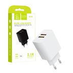 Denmen Ładowarka sieciowa DC02 2XUSB 2.1A 10W Biały DC02W