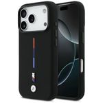 Etui BMW M Silicon Tricolor Line MagSafedo iPhone 17 Pro czarny