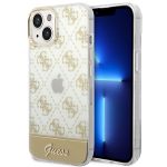 Guess GUHCP14SHG4MHG iPhone 14 / 15 / 136.1" złoty/gold hardcase 4G Pattern Script