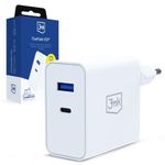 3mk Ładowarka sieciowa FlowPower 45W PD3.0 QC4 USB-A + USB-C Biała