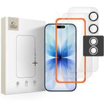 SZKŁO HARTOWANE TECH-PROTECT EASY SET+ 3-PACK IPHONE 17 CLEAR
