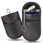 KLATKA FARADAYA TECH-PROTECT KLR100 POUCH KEYLESS RFID SIGNAL BLOCKER CASE BLACK/RED