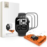 SZKŁO HYBRYDOWE TECH-PROTECT EASY SET FLEX+ 3-PACK APPLE WATCH 4 / 5 / 6 / SE 1 / 2 / 3 (40 MM) BLACK