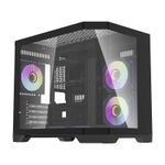 Obudowa komputerowa DARKFLASH FT418 + 6 wentylatorów ARGB (czarna)