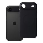 Etui na iPhone 17 AIR Silicone Mag Cover zgodne z MagSafe (camera protection) czarne