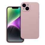 Etui na iPhone 14 Silicone 2mm (camera protection) pudrowy róż