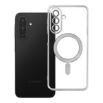 Etui na Samsung A17 / A18 Electro Mag Cover zgodne z MagSafe srebrne