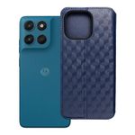 Etui z klapką na Motorola G57 POWER Cubic Book niebieskie