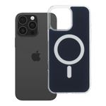 Etui na iPhone 16 PRO MAX Clear Fusion Mag Cover zgodne z MagSafe granatowe