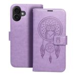 Etui z klapką na iPhone 16 PLUS Mezzo Book łapacz snów fioletowe