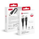 Kabel USB-A do USB-C Forcell F-Energy QC4.0 3A 66W Silicone 1 m C342 czarny