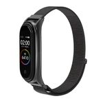 Pasek nylonowy do XIAOMI Mi Band 5 / 6 / 7 czarny (05)