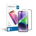 Szkło hartowane 5D Full Glue do iPhone 13 / 13 PRO / 14 / 16e / 17e (SE 4 2025) Blue Star czarne