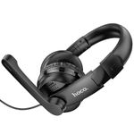 Słuchawki przewodowe nauszne Jack 3,5 mm Hoco W103 czarne