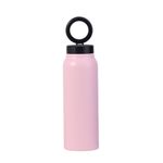 Butelka / bidon na wodę metal z uchwytem kompatybilnym z Magsafe 750ml różowy