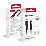 Kabel USB-C do USB-C Forcell F-Energy QC4.0 PD 3A 60W Silicone 1 m C344 czarny