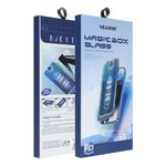 Szkło Hartowane 6D do iPhone 12 / 12 PRO Pro Veason Easy-Install Glass z aplikatorem czarne
