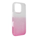 Etui na iPhone 16 PRO Shining transparentne różowe