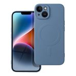 Etui na iPhone 14 Silicone Mag Cover zgodne z MagSafe (camera protection) niebieskie