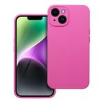 Etui na iPhone 14 Silicone 2mm (camera protection) różowe