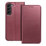 Etui z klapką na Samsung S26 FE Smart Magneto burgundowe
