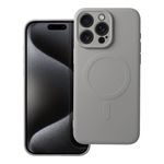 Etui na iPhone 15 PRO MAX Silicone Mag Cover zgodne z MagSafe (camera protection) tytanowo szare