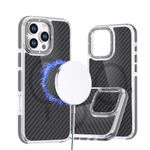 Etui na Samsung A36 5G Fiber zgodne z MagSafe szare