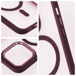 Etui na iPhone 17 Pro / 18 Pro (low camera edge) Matte Mag Cover zgodne z MagSafe czerwone