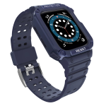 Pasek z etui ochronnym Protect Strap Band do Apple Watch 42 / 44 / 45 mm opaska obudowa pancerna - niebieski