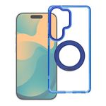 Etui na Samsung A36 Frame Circle Stand zgodne z MagSafe granatowe