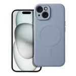 Etui na iPhone 15 Silicone Mag Cover zgodne z MagSafe (camera protection) jasnoniebieskie