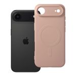 Etui na iPhone 17 AIR Silicone Mag Cover zgodne z MagSafe (camera protection) różowe