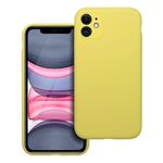 Etui na iPhone 11 Silicone 2mm (camera protection) zółte